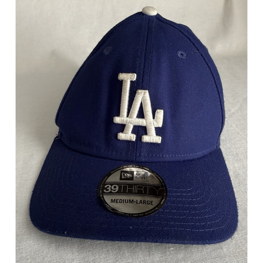 New Era 39THIRTY Los Angeles Dodgers Hat Blue Stretch Fit M/L MLB Cap